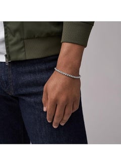 FOSSIL Men's Bracelet, All Stacked Up Stainless Steel Chain Bracelet  - Image 5