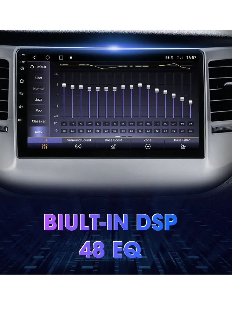 RAYMOS - Hyundai Santa Fe 2018 To 2021 4GB RAM Support Apple Carplay Android Auto Wireless QLED Touch Screen AHD Camera Included SIM Card Support Bluetooth DSP - Image 1