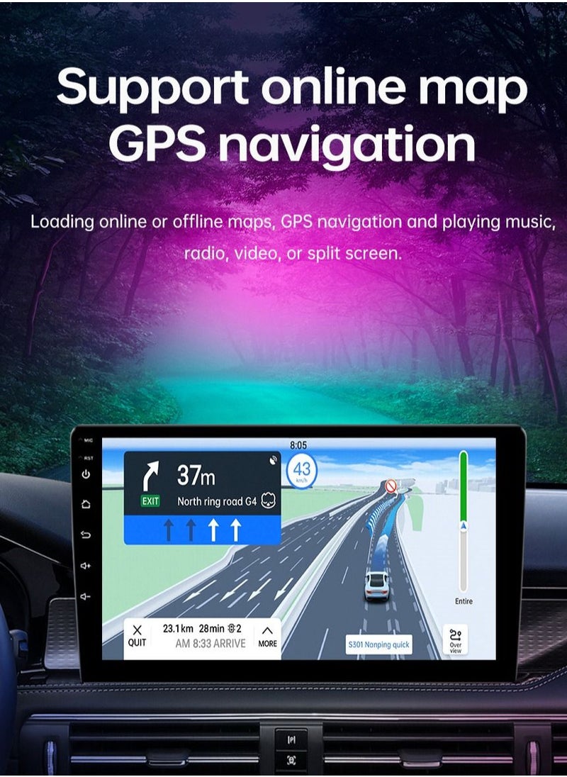 RAYMOS - Hyundai Santa Fe 2018 To 2021 4GB RAM Support Apple Carplay Android Auto Wireless QLED Touch Screen AHD Camera Included SIM Card Support Bluetooth DSP - Image 1