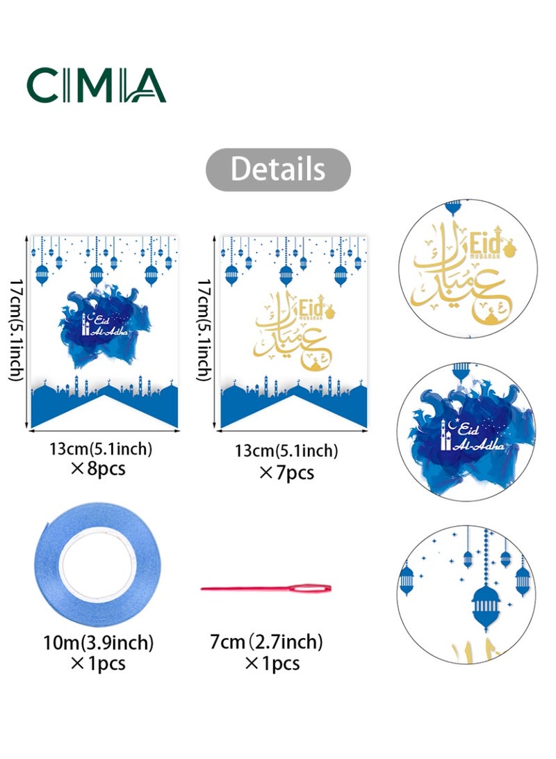 السيميا مجموعة من 15 لافتة زينة احتفالية، زينة العطلات، لافتات من الورق المقوى صديقة للبيئة ومتينة، آمنة وغير سامة، مناسبة للاستخدام المنزلي - Image 2