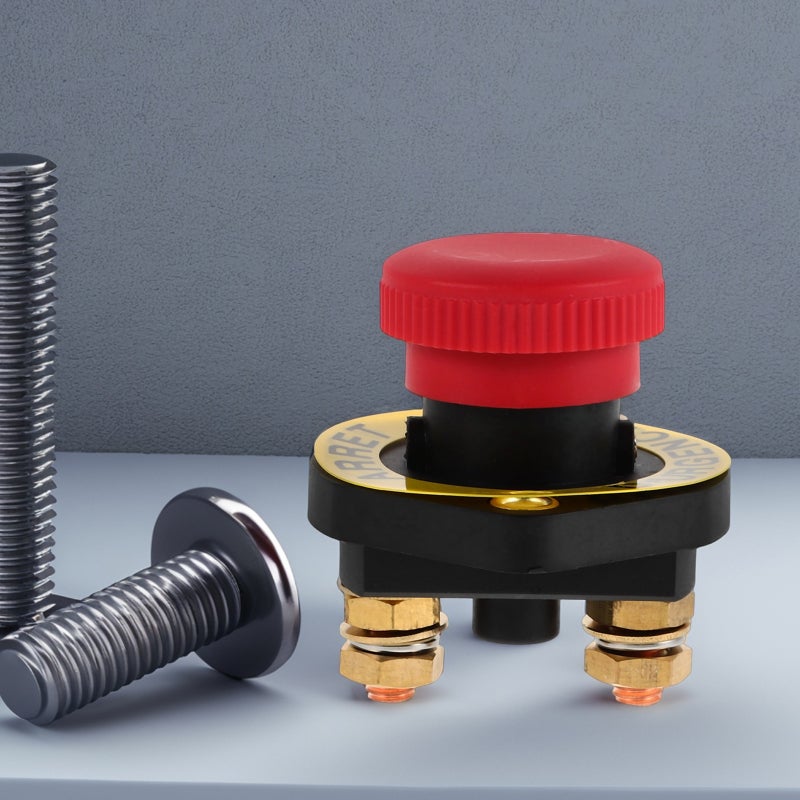 2 Sets Universal Automotive Battery Disconnect Switch High Power Main Power Switch Boat Battery Switch Kill Switch For Car Remote Battery Disconnect Switch - Image 5