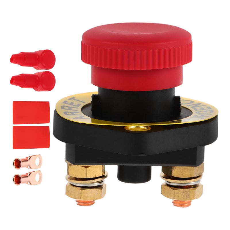 2 Sets Universal Automotive Battery Disconnect Switch High Power Main Power Switch Boat Battery Switch Kill Switch For Car Remote Battery Disconnect Switch - Image 2