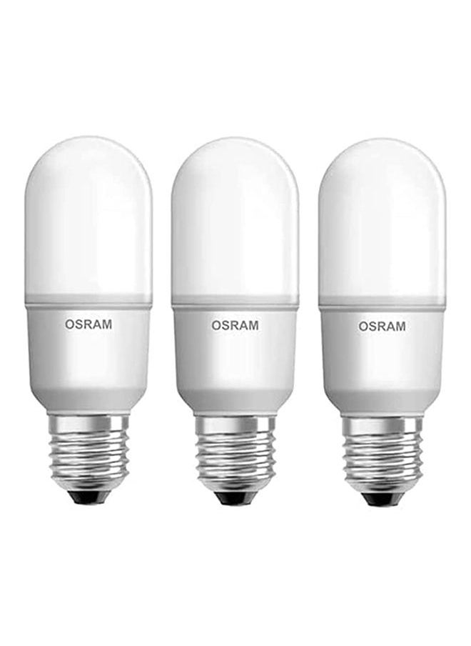 Osram 3-Piece E27 Screw Base Value Stick 10W 2700K LED Bulb Warm White 