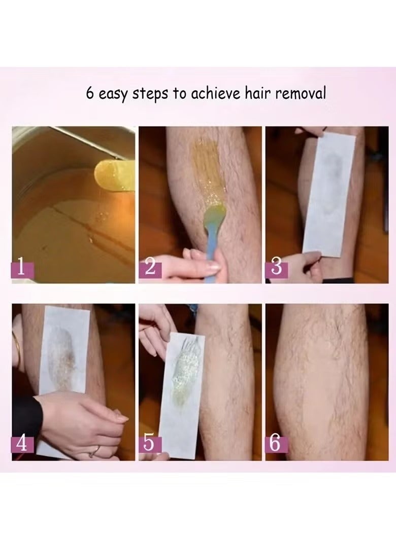 HK Wax Heater and Wax Cartridge Depilatory Paper Epilator Set - Image 4