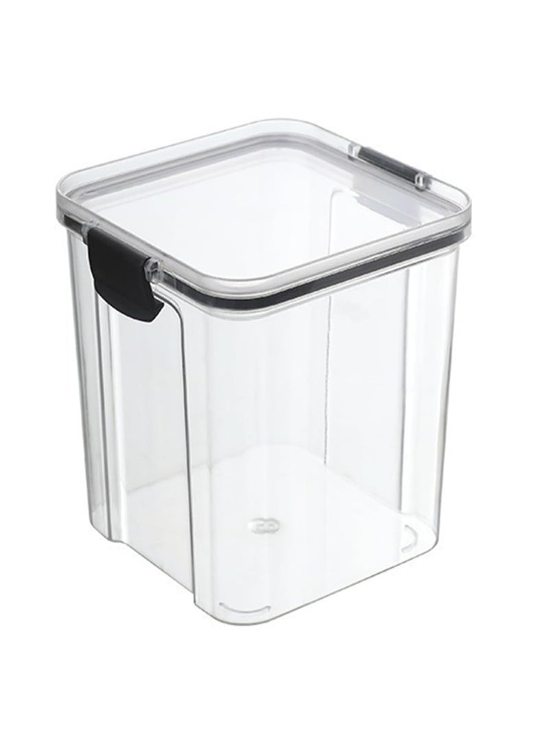 Airtight Food Storage Containers Set, Dry Food Plastic Canisters Storage Organization for Kitchen and Pantry, BPA Free Kitchen Canisters for Cereal, Rice, Plastic Grain Containers Storage Box (950ml) - Image 1
