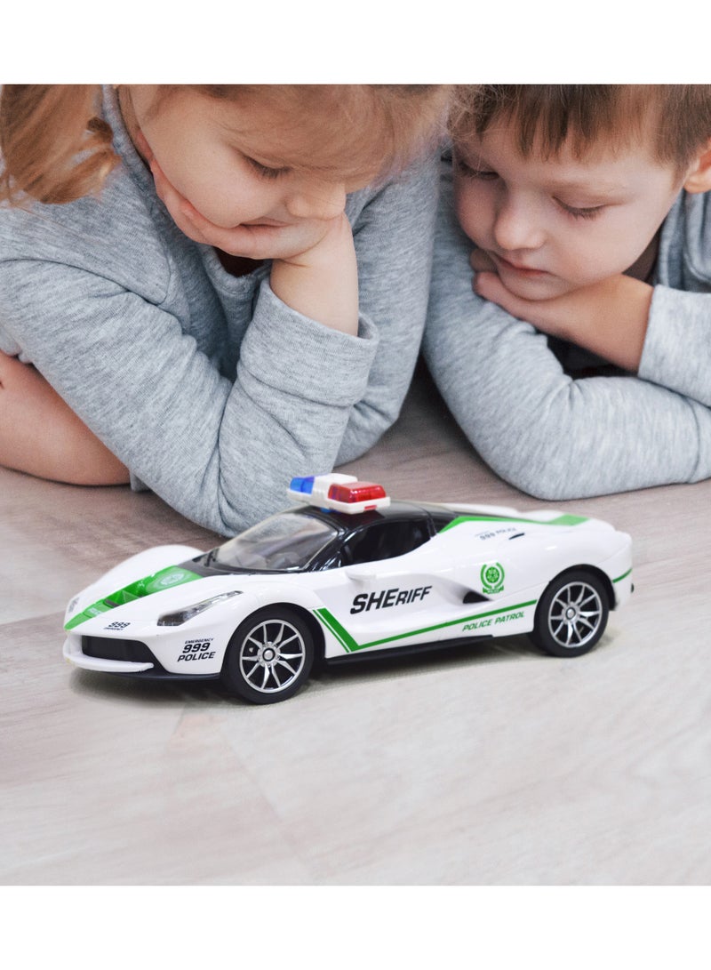 Police Toy Car Remote Control Police Toy Car  Police Model Cars Mini Remote Control Cars Controlled By AA Batteries Perfect For Birthday Gifts for Kids Ages 3-8 - Image 2