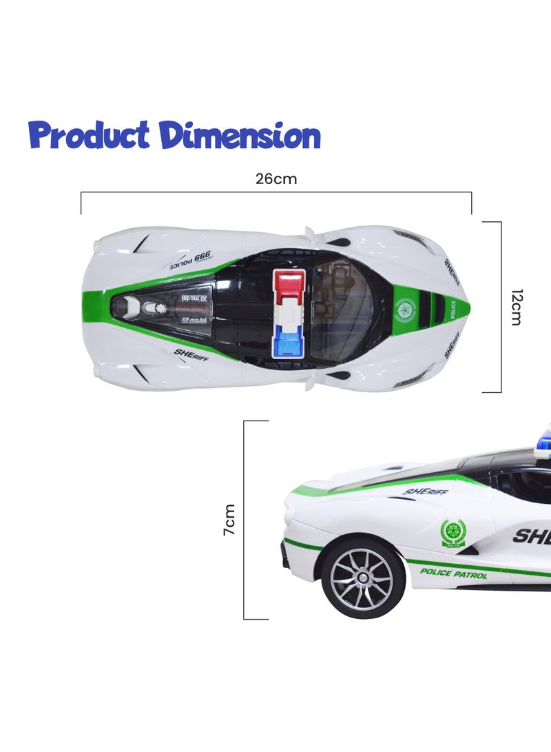 Police Toy Car Remote Control Police Toy Car  Police Model Cars Mini Remote Control Cars Controlled By AA Batteries Perfect For Birthday Gifts for Kids Ages 3-8 - Image 3