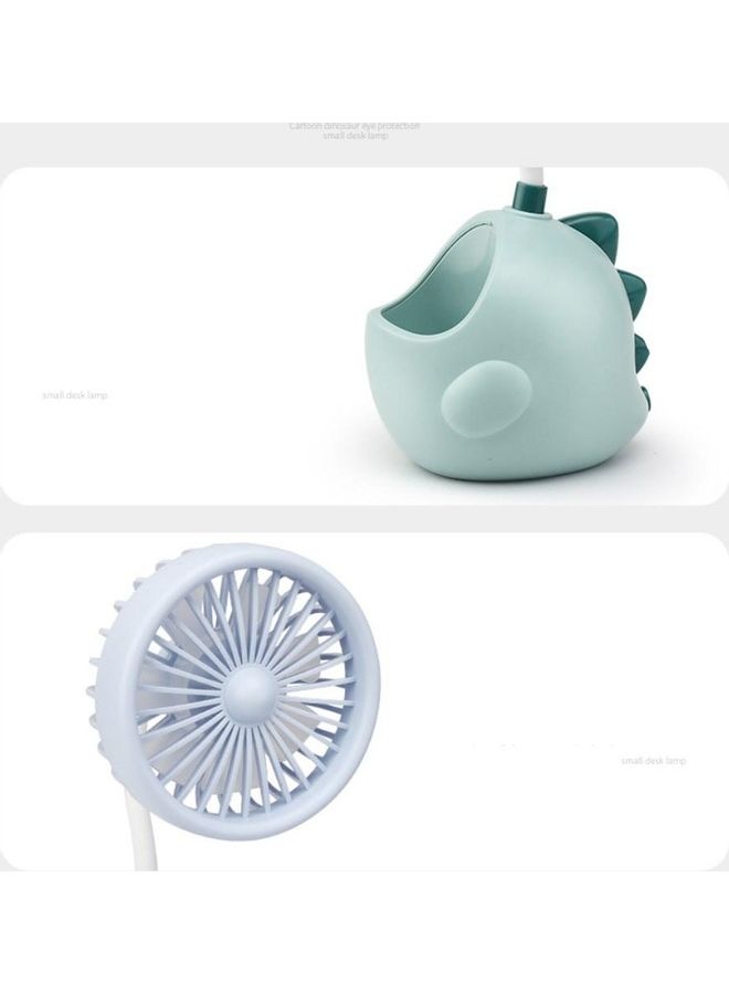 Loquat USB Rechargable Desktop Adjustable Fan With Penholder JDF-1457 Yellow - Image 2