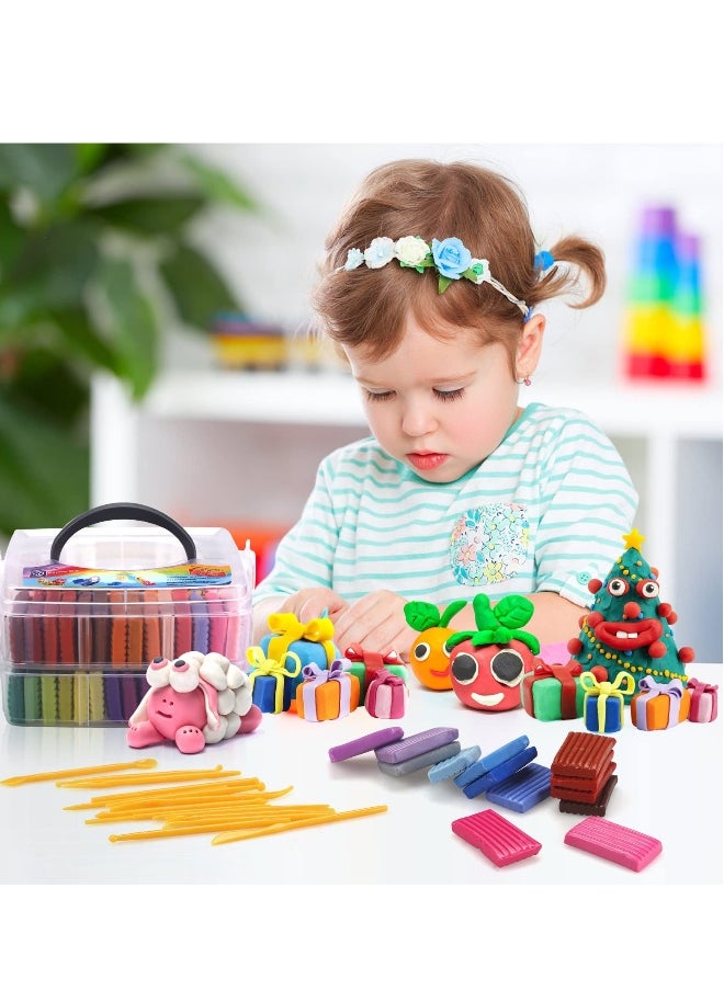 Polymer Clay Set 50 Colors DIY Modeling Clay Starter Kits for Kids Oven Bake Clay with Sculpting Tools Non Toxic Ideal for Sculpture Crafting DIY Projects Great Gift for Children and Beginners  - Image 5