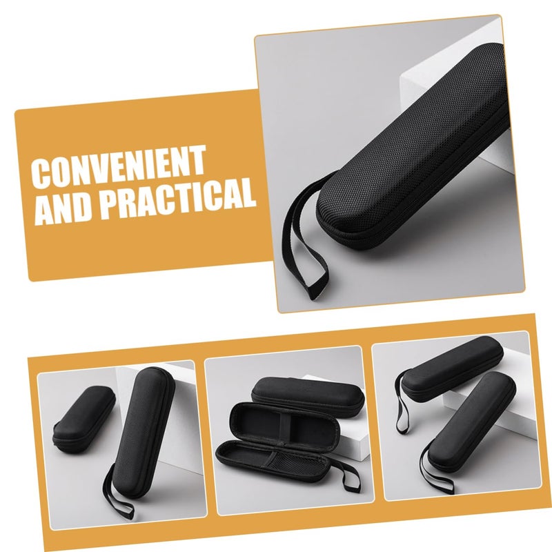 2pcs Black Headphone Cable Storage Bag Multi Functional Organizer for Travel Outdoor - Image 5