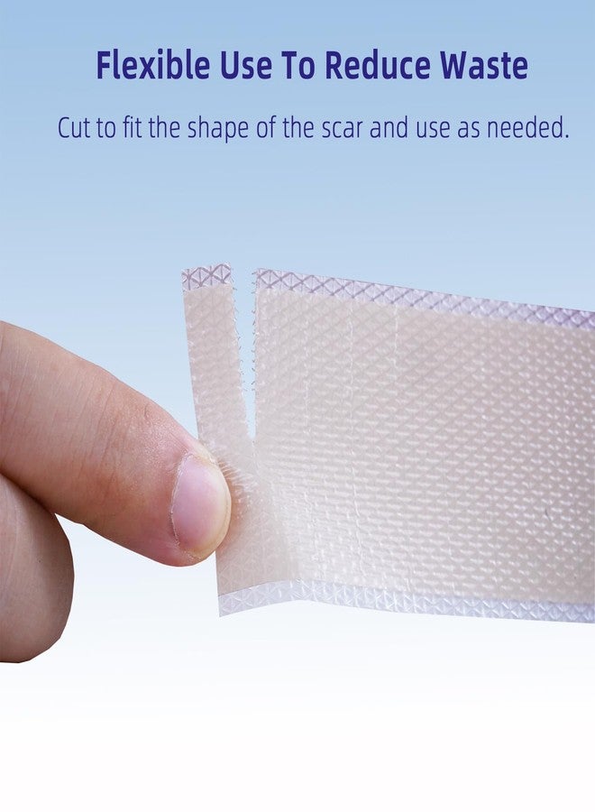 TIERSINI Silicone Scar Sheet, Silicone Scar Tape for Surgery (1.6” x120” Roll-300CM), Silicone Scar Strips, Keloid Treatment, C-Sections, Surgical Scars, C-Section Scars - Image 5