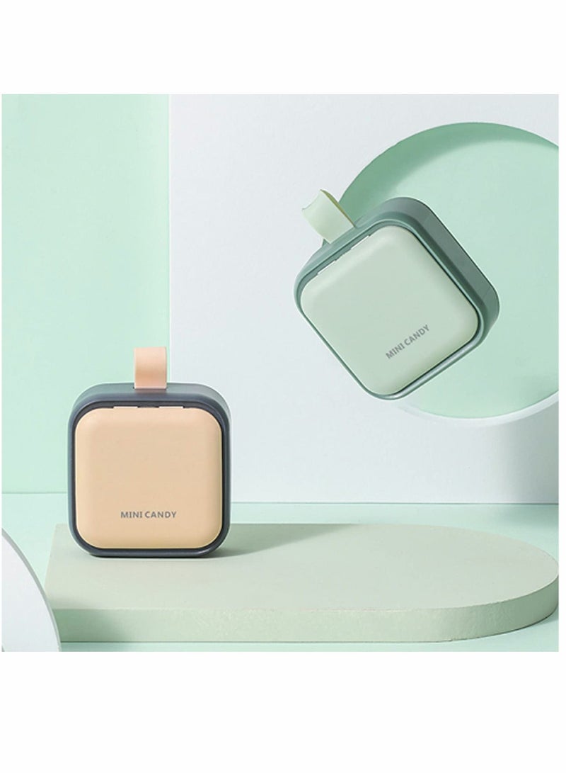 SYOSI Small Pill Case Cute Pill Box Travel Daily Pill Organizer Portable Pretty Pill Container for Purse Pocket Compact Medicine Holder for Fish Oils Supplements - Image 4