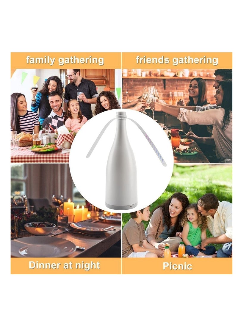 Fly Fan for Tables, Fly Repellent Fan Insects Portable Automation Food Fan, Mini Picnic Drive Table Fan for Outdoor Indoor Keep Flies/Bug Away from Your Food and Your Family - Image 4
