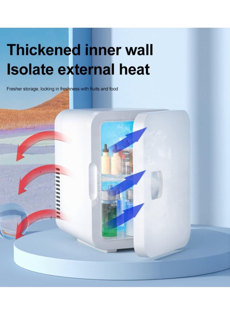 Relex Mini Fridge, 6 Liter Portable Personal Refrigerator Cooler and Warmer Great for Skin Care, Cosmetics, Beverage, Food, Bedroom, Office, Car, Dorm - Image 3