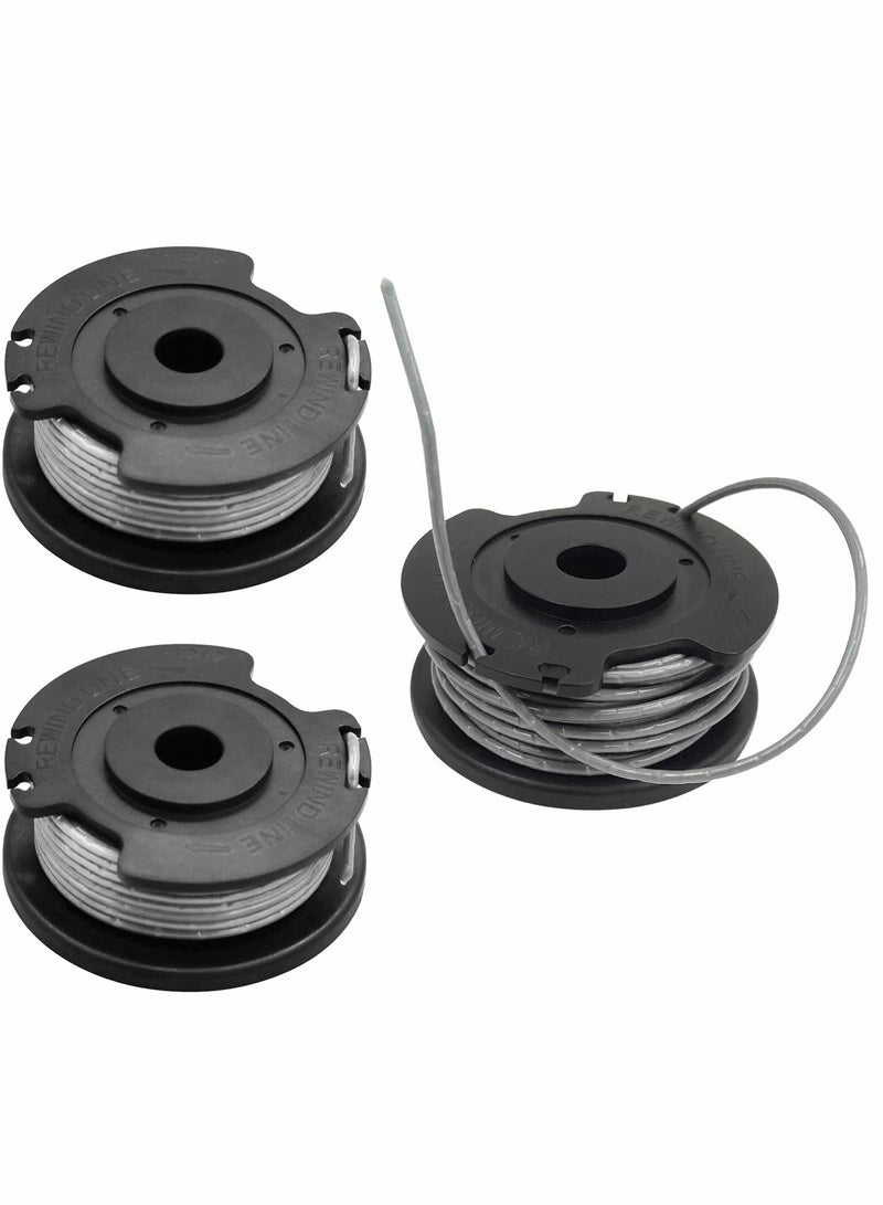 KASTWAVE 3Pcs Grass Trimmer Accessories Spools, Replacement 13.1Feet x 0.062inch/ 4 m x 1.6 mm Spool Line Strimmer Spool and Line Compatible with ART 23SL, for ART 26SL - Image 1