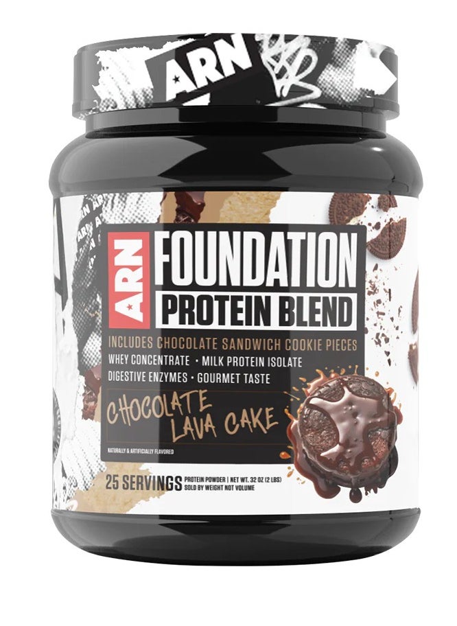 ARN - Foundation Protein Blend 25 Servings  2lbs - Chocolate Lava Cake - Image 1