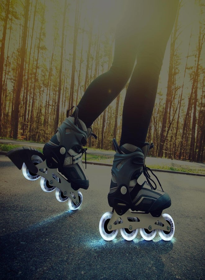 CLAS FOX Inline Skate Wheels With Wheels Bag 72MM/76MM 85A Shining Flash Inline Skate Replacement Wheels With Bearings ABEC-9 (8-Pack) (76MM) - Image 5