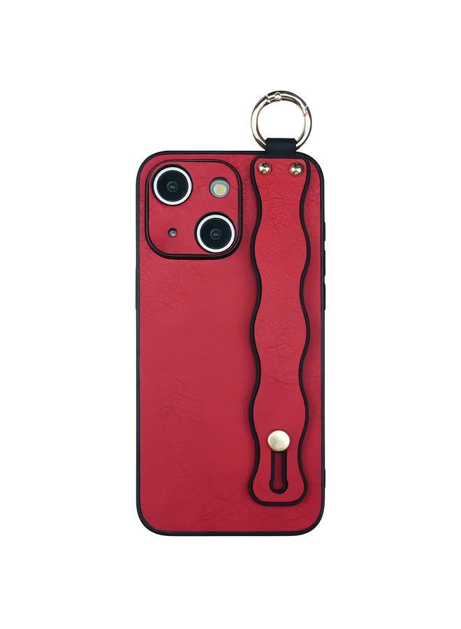 S-TOP Case For iPhone 15 Wavy Wristband Bracket TPU Phone Case - Image 1