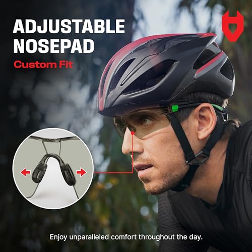 NoCry نظارات أمان ملونة من NoCry للرجال والنساء مع عدسات مقاومة للضباب والخدوش - أذرع قابلة للتعديل وسادات أنف - مقاومة 100% للأشعة فوق البنفسجية، نظارات واقية معتمدة ANSI Z87.1 - Image 3