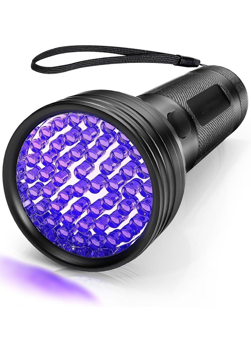 كشاف ضوء أسود بالأشعة فوق البنفسجية – مزود بـ51 لمبة LED – بطول موجي 395 نانومتر – مثالي لكشف بول الكلاب، بقع الحيوانات الأليفة، وحشرة الفراش. - Image 1