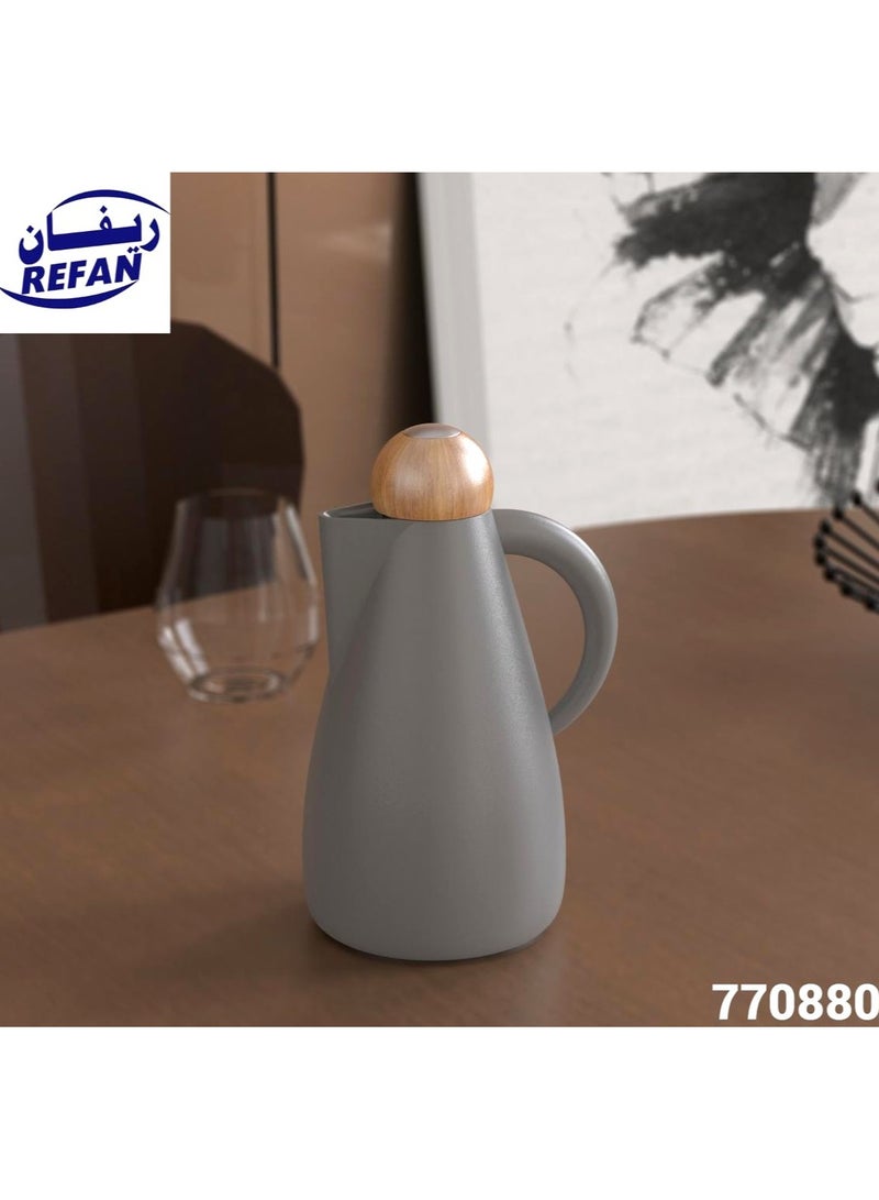 REFAN A thermos for Tea and Coffee from Refan, with an Elegant and Modern Design, 1 liter