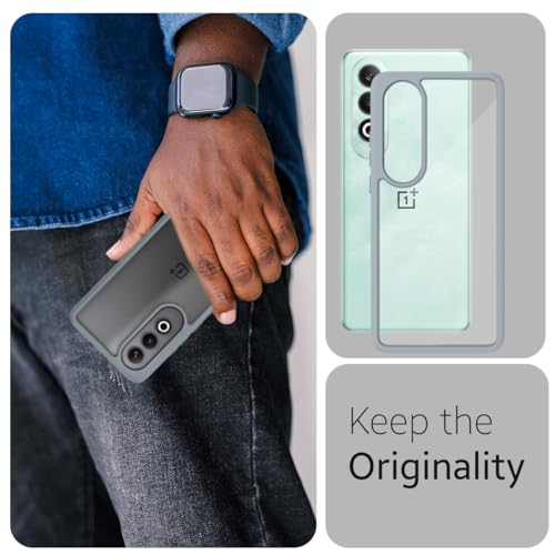 KAPAVER Impulse Series Back Cover Case for OnePlus Nord CE 4 (TPU+PC) (Gray) - Image 4
