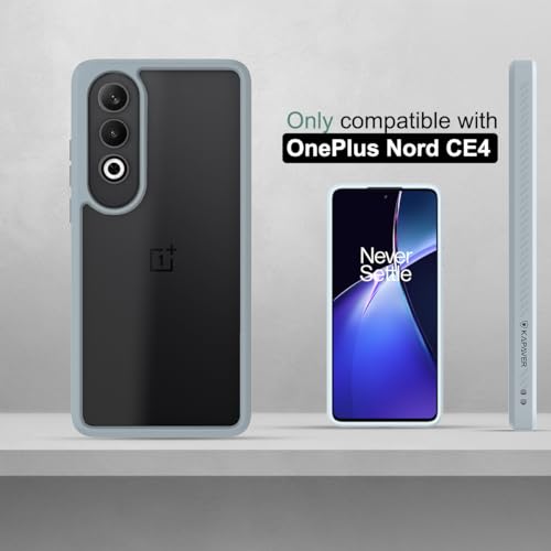 KAPAVER Impulse Series Back Cover Case for OnePlus Nord CE 4 (TPU+PC) (Gray) - Image 2
