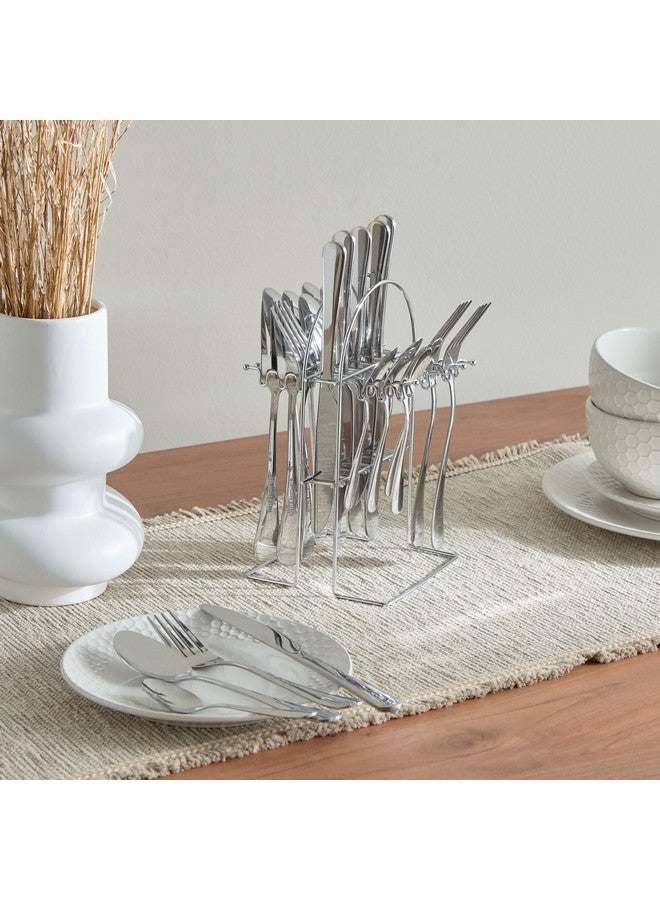 Home Box Hampton 24-Piece Dinnerware Set with Stand 210 x 5 cm - Image 4