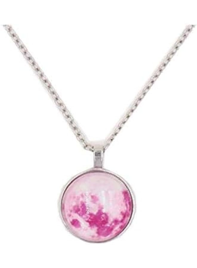 Hot style luminous moon necklace the moon necklace the moon necklace the moon pendant sweater chains the moon and the shining stars of the moon for the former fashionable men and women  - Image 1