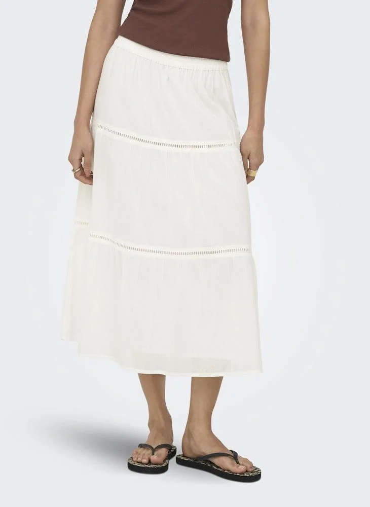 اونلي Long Woven Skirt