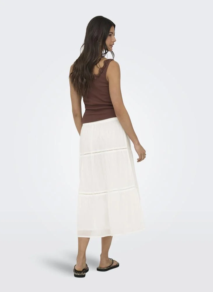 اونلي Long Woven Skirt