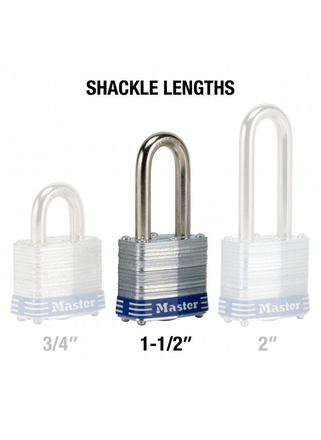 Master Lock Master Lock Outdoor Padlocks, Lock Set with Keys, Keyed Alike Padlocks, 3 Pack  - Image 5