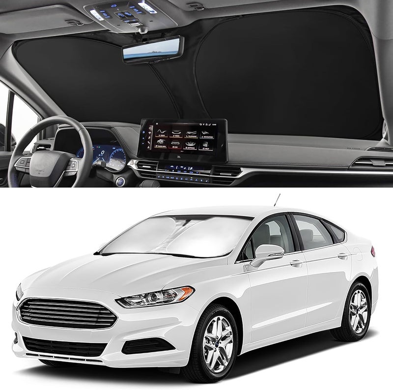 SZYUCHEN Car Windshield Sun Shade for Nissan Versa 2020-2025 - Foldable Front Window Sun Shield - Image 2