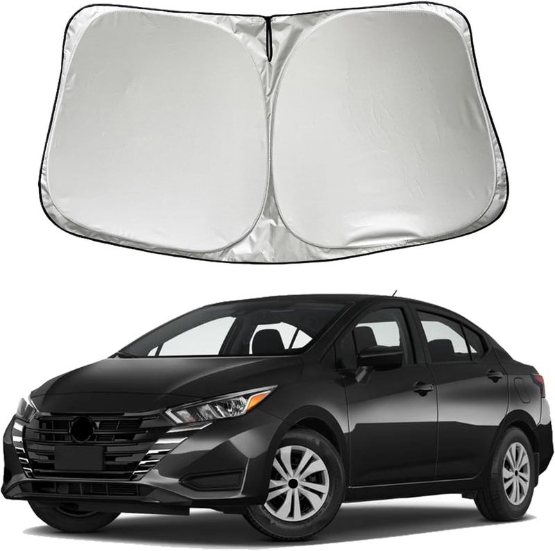 SZYUCHEN Car Windshield Sun Shade for Nissan Versa 2020-2025 - Foldable Front Window Sun Shield - Image 1