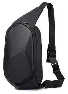 Sling Bag for Men,Waterproof Safe Protect Shell Crossbody Bag Backpack, Biking Hiking Travel Shoulder Bag