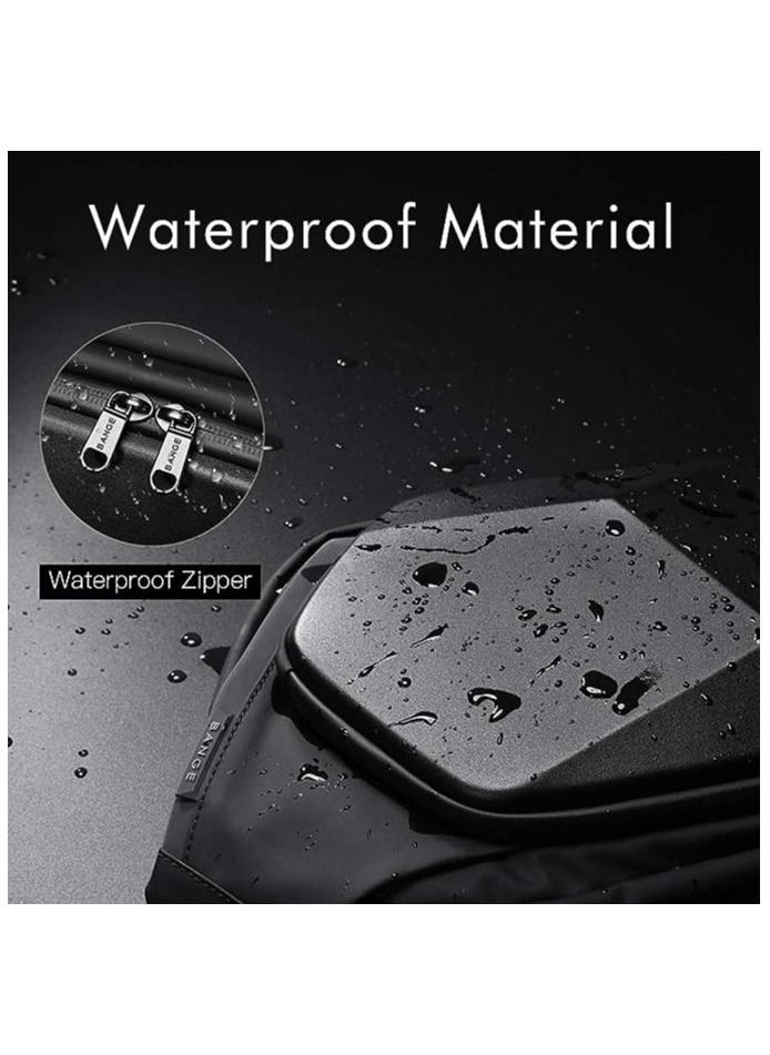 BANGE - Sling Bag for Men,Waterproof Safe Protect Shell Crossbody Bag Backpack, Biking Hiking Travel Shoulder Bag - Image 1