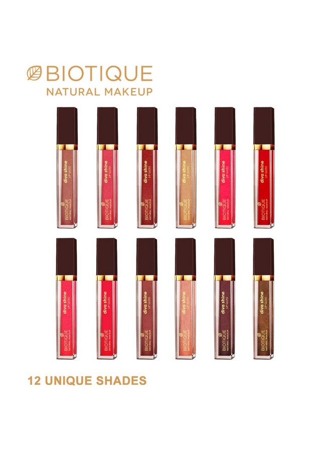 Biotique Diva Shine Lip Gloss Summer Cocktail Brown - Image 3