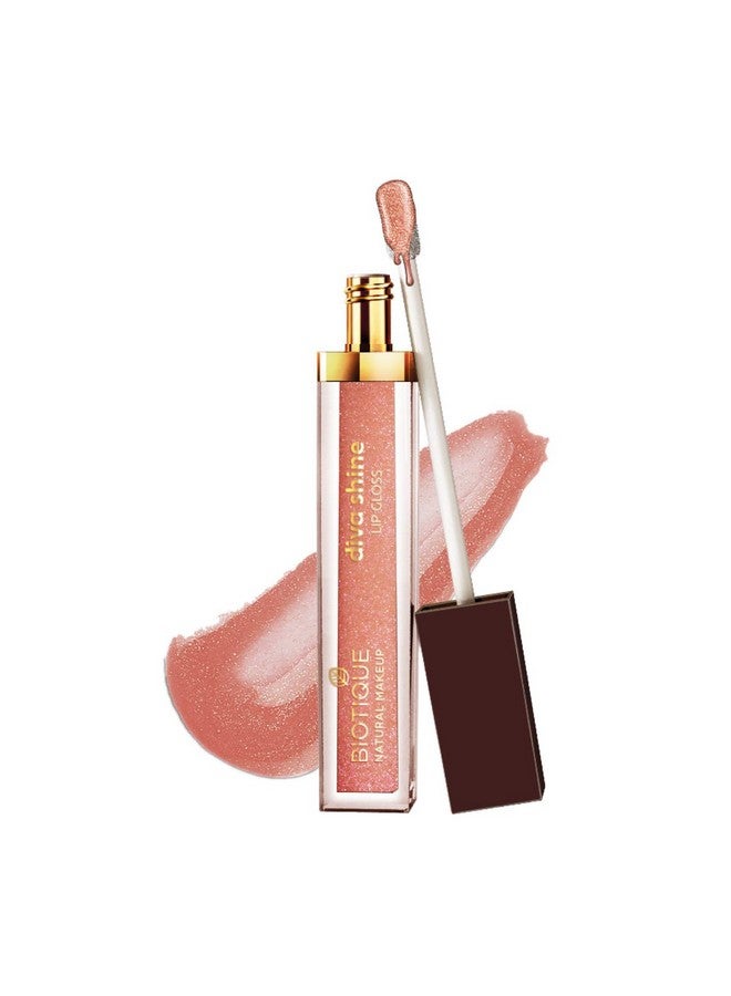 Biotique Diva Shine Lip Gloss Summer Cocktail Brown - Image 1