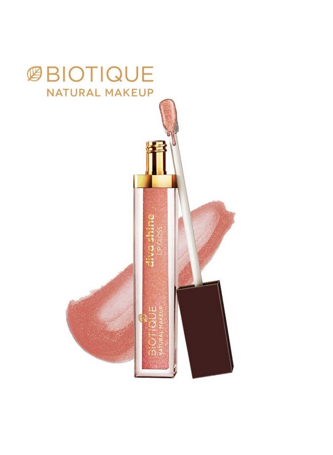 Biotique Diva Shine Lip Gloss Summer Cocktail Brown - Image 2
