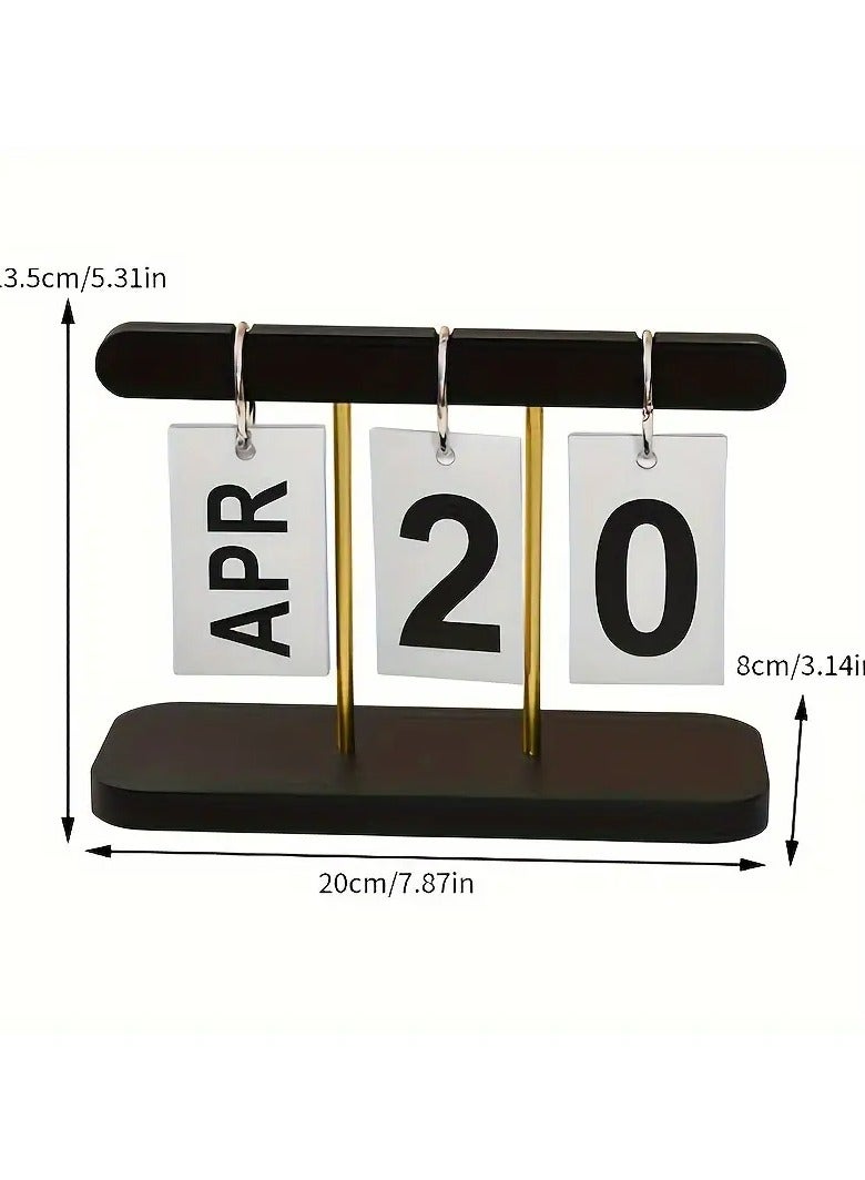 Nordic Style Creative Page-Turning Desk Calendar – English Language, Durable Plastic Material, Everyday View for Home & Office - Image 2