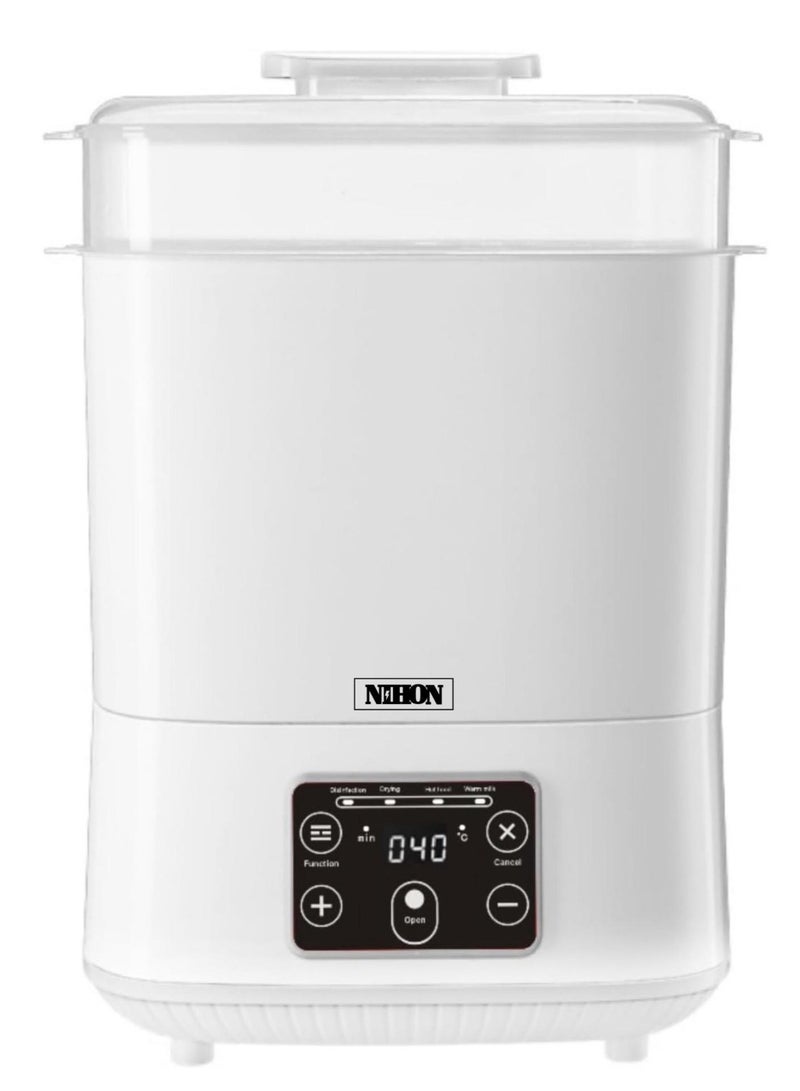 Nihon Nihon 5-in-1 Baby Bottle Sterilizer & Dryer – Electric Steam Sterilizer with LED Display, Fast Drying & Universal Fit – Essential for Newborn Care  - Image 1