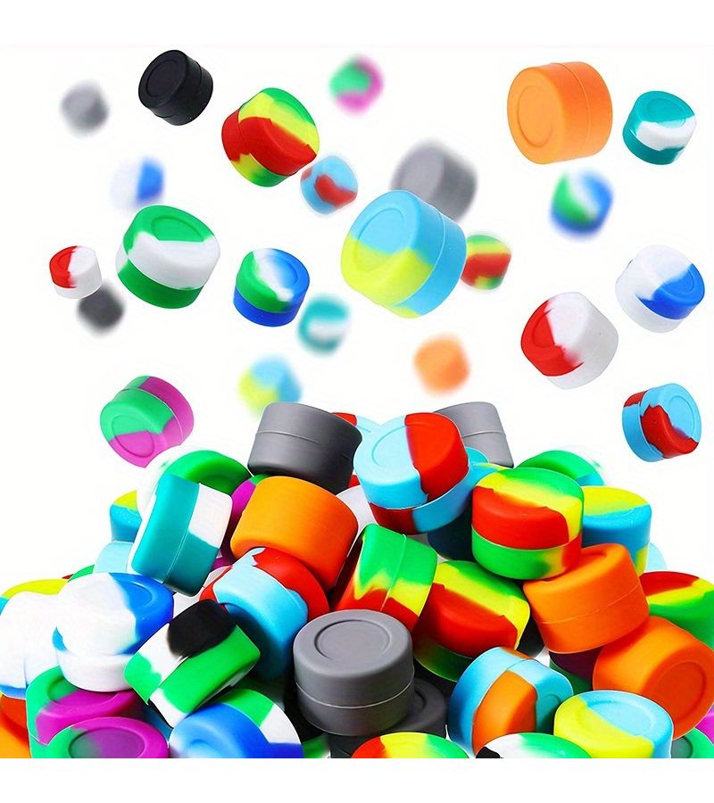 20Pcs Silicone Mini Storage Box Assorted Varieties Multifunctional Portable Container For Cream Spice Home Outdoor Travel - Image 1