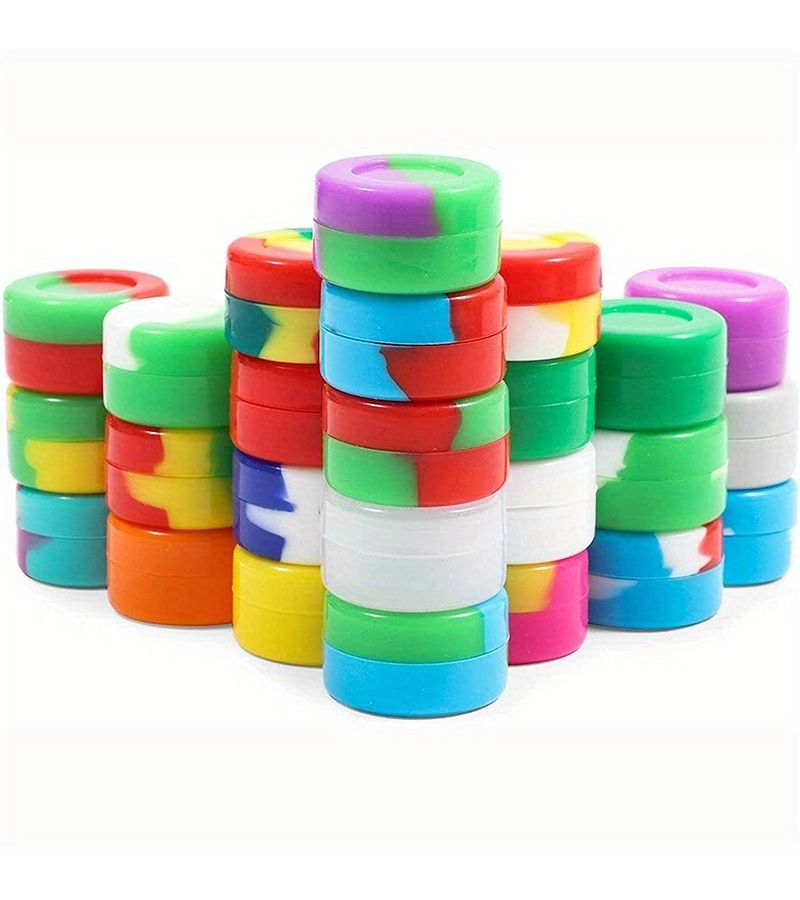 20Pcs Silicone Mini Storage Box Assorted Varieties Multifunctional Portable Container For Cream Spice Home Outdoor Travel - Image 4