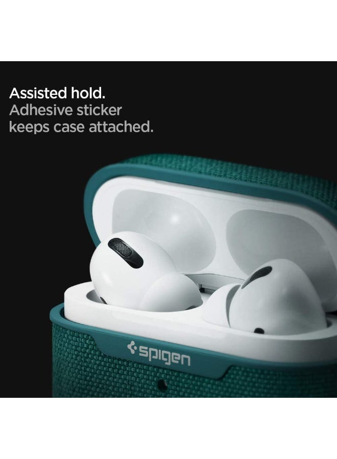 Spigen Spigen Urban Fit designed for Apple Airpods PRO case  Premium Fabric cover with Carabiner cover - Midnight Green  - Image 4