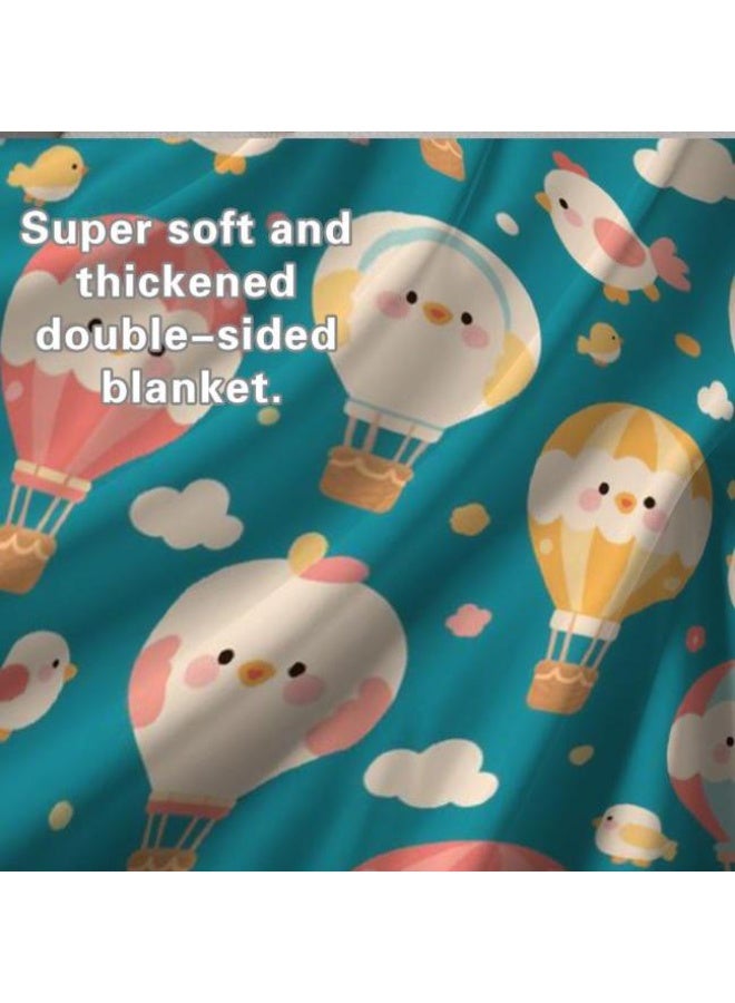 عام بطانية رقيقة من الفانيلا الكرتونية للأطفال والرضع (دافئة ومريحة، ومناسبة للنوم والألعاب) 70 سم * 100 سم - Image 1