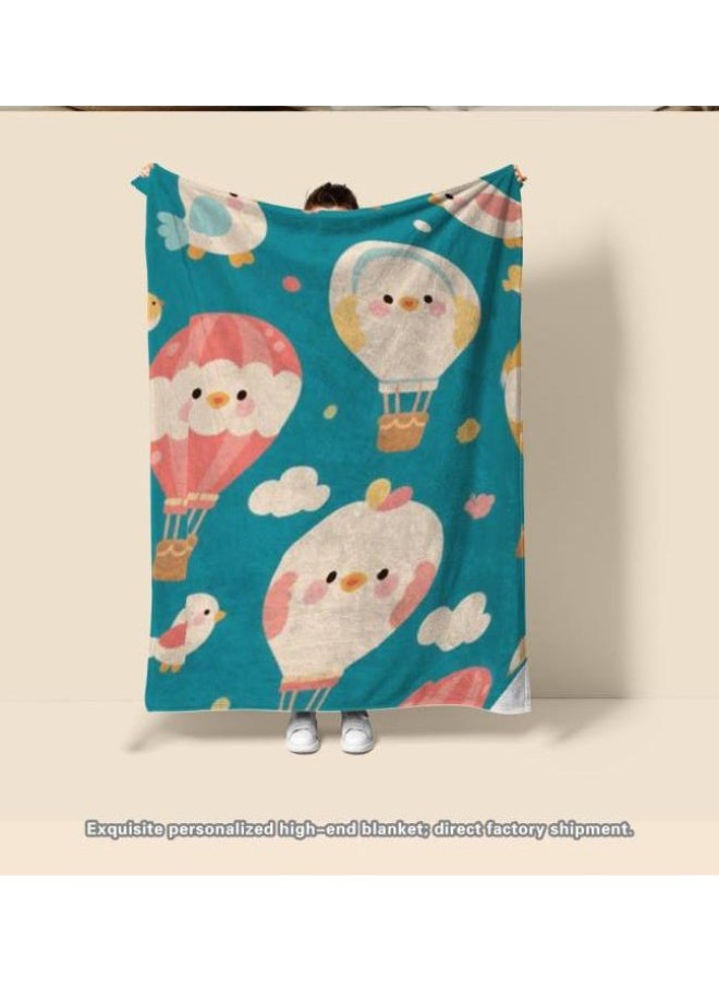 عام بطانية رقيقة من الفانيلا الكرتونية للأطفال والرضع (دافئة ومريحة، ومناسبة للنوم والألعاب) 70 سم * 100 سم - Image 3