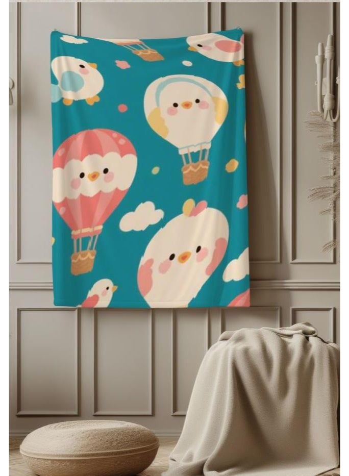 عام بطانية رقيقة من الفانيلا الكرتونية للأطفال والرضع (دافئة ومريحة، ومناسبة للنوم والألعاب) 70 سم * 100 سم - Image 4