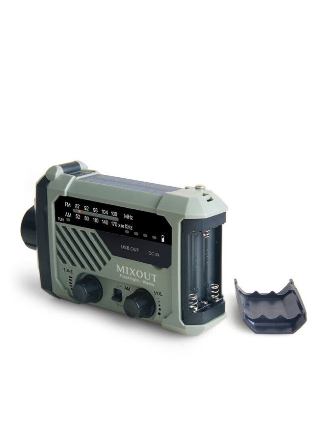Mixout Solar Emergency Radio Flashlight Hand Crank Generator Emergency Lighting Power Bank Disaster Supplies - Image 4