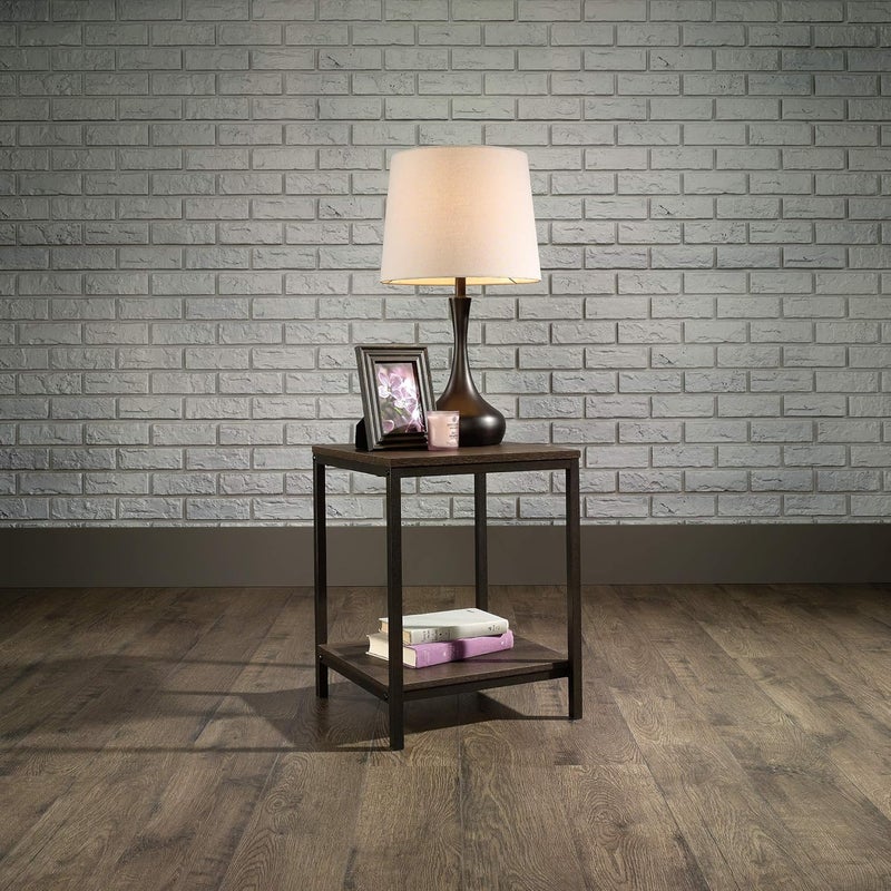Sauder North Avenue Side Table Smoked Oak Finish Brown - Image 2