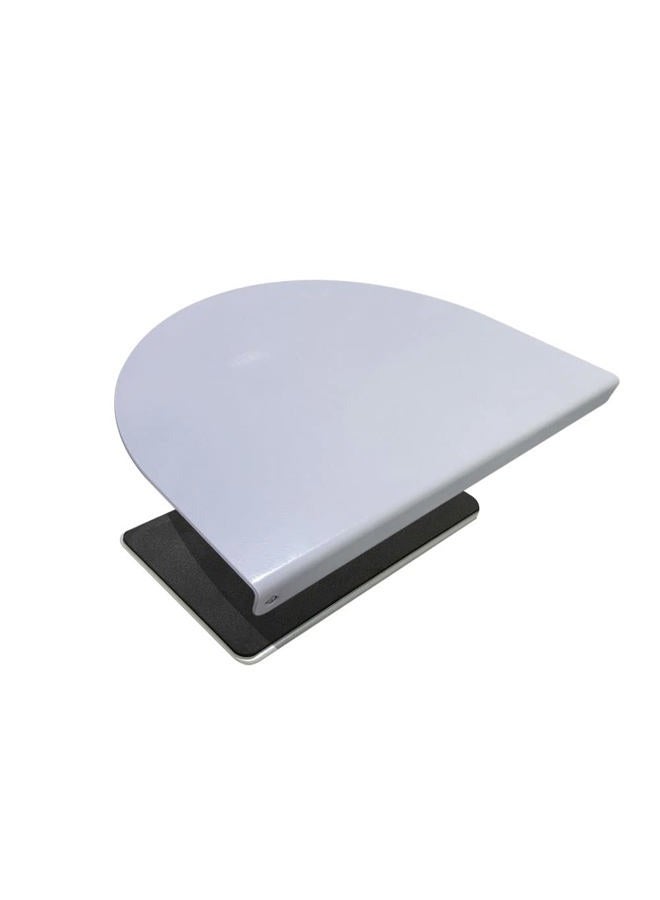 ZANOLY Steel Monitor Mount Reinforcement Plate，Monitor Arm Reinforcement Plate for Fragile Tabletop, Monitor Mount Reinforcement Plate Fits Most Monitor Stand C Clamp Installation (White) - Image 1